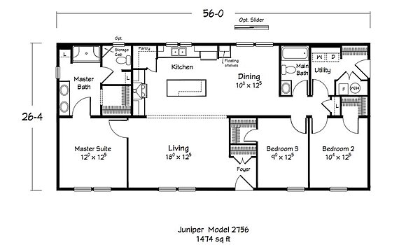 ValueCraft Series / Juniper Model 2756 Layout 99125