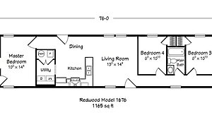 ValueCraft Series / Redwood Model 1676 Layout 99133