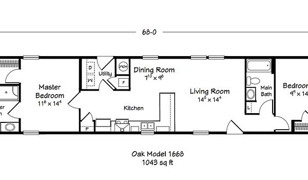 ValueCraft Series / Oak Model 1668 Layout 99137