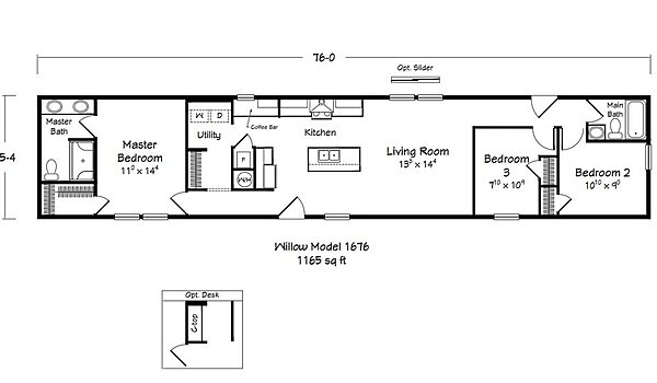 ValueCraft Series / Willow Model 1676 Layout 99139