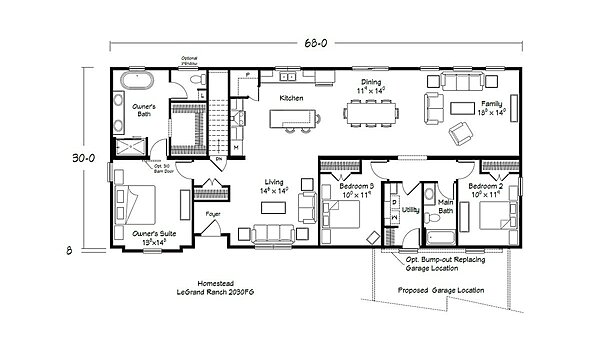 Homestead Series / LeGrand Ranch 1809FG 2030FG Layout 113602