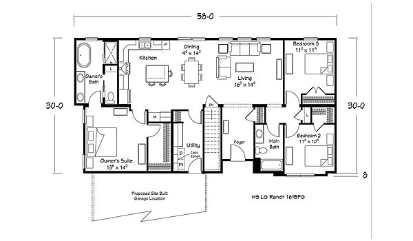 Homestead Series / Legrand Ranch 1511FG 1695FG Layout 113620