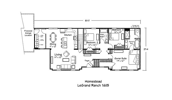 Homestead Series / LeGrand Ranch 1685 1856 Layout 113627