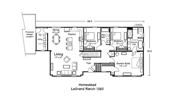 Homestead Series / LeGrand Ranch 1685 1856 Layout 113625