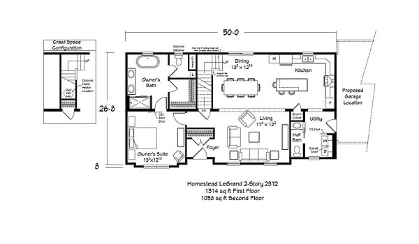 Homestead Series / LeGrand Two Story 2372 Layout 113631