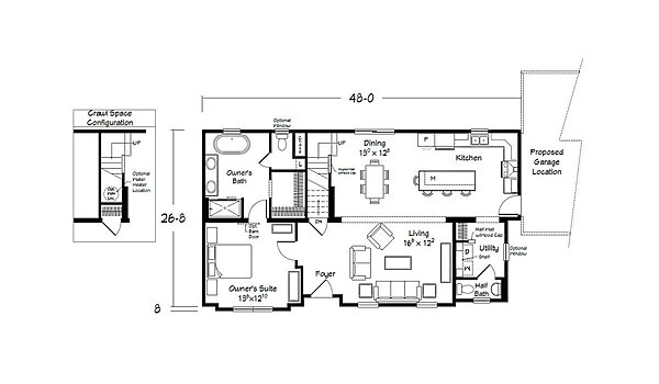 Homestead Series / LeGrand Cape Cod 1940 2088 Layout 113643