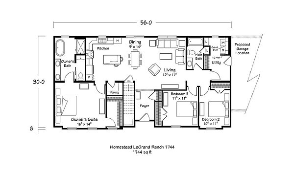 Homestead Series / LeGrand Ranch 1553 1744 Layout 113651