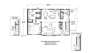Homestead Series / LeGrand Two Story 2418 Layout 113662