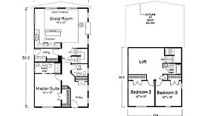 Benchmark Series / Blue Ridge Two Story Layout 113988