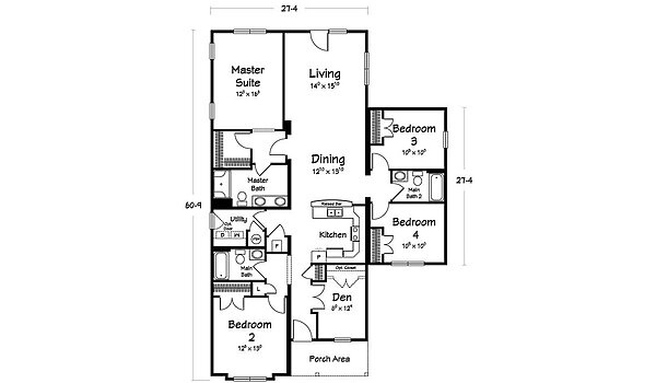 Benchmark Series / Daybreak Cottage III Layout 113999