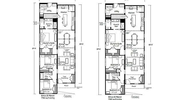 Benchmark Series / Ethos Ranch Layout 114005