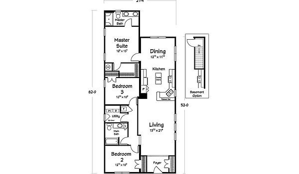 Benchmark Series / Harbor View Bungalow II Layout 114010