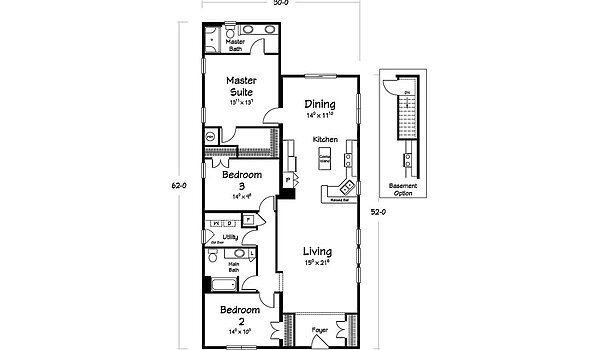 Benchmark Series / Harbor View Bungalow III Layout 114012