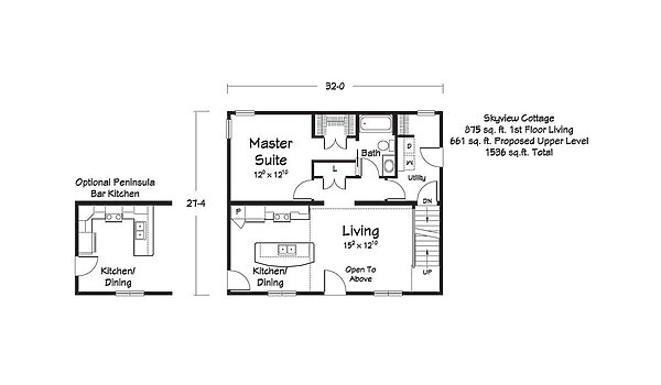 Benchmark Series / Skyview Cottage II Layout 114056