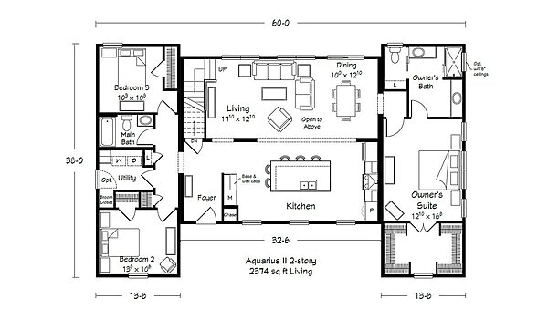 Benchmark Series / Aquarius II Two Story Layout 114077