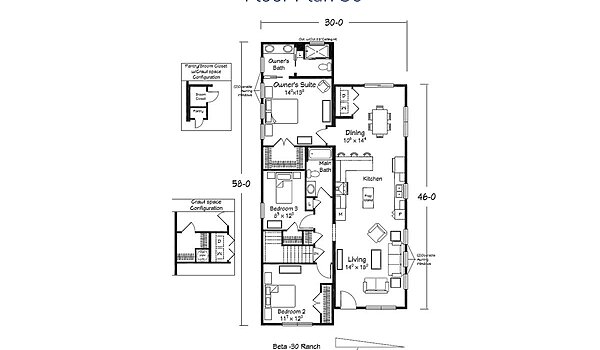Benchmark Series / Beta Ranch Layout 134765
