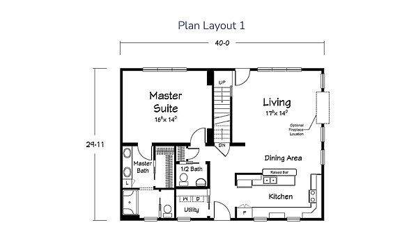 Benchmark Series / Oswego Cottage II Layout 134830