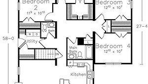 Benchmark Series / Woodlands II Cottage B Layout 134883