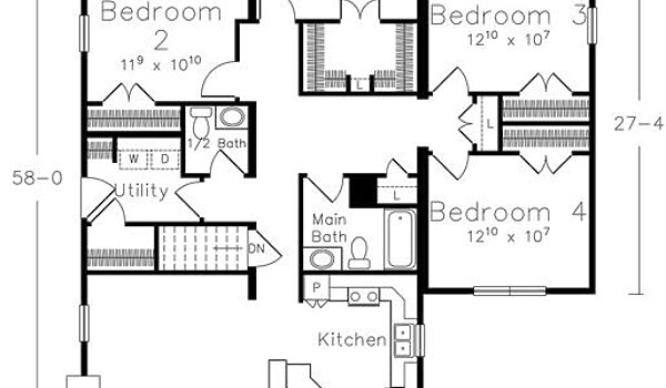 Benchmark Series / Woodlands II Cottage B Layout 134883
