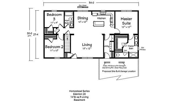 Homestead Series / Edenton Layout 98294