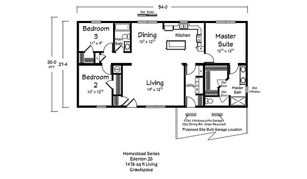 Homestead Series / Edenton Layout 98295