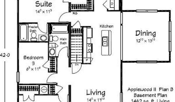 Lake & Lodge Collection / Applewood II Ranch B Layout 98430