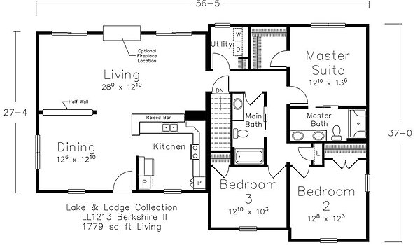 Lake & Lodge Collection / Berkshire II Layout 98435