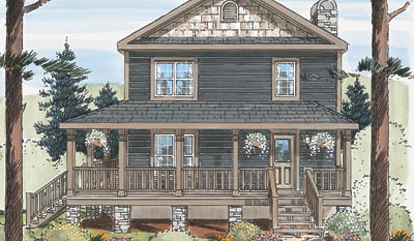 Lake & Lodge Collection / Blue Ridge Two Story Exterior 98439