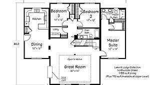 Lake & Lodge Collection / Northwoods Chalet Layout 98464