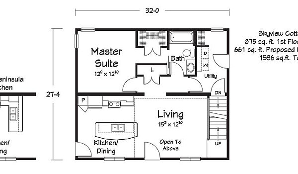 Lake & Lodge Collection / Skyview Cottage II Layout 98480