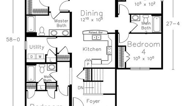 Lake & Lodge Collection / Sunrise-Sunset Cottage B Layout 98484