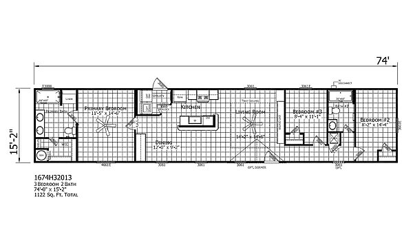 Compact Cabin / 1674H32013 Layout 101156