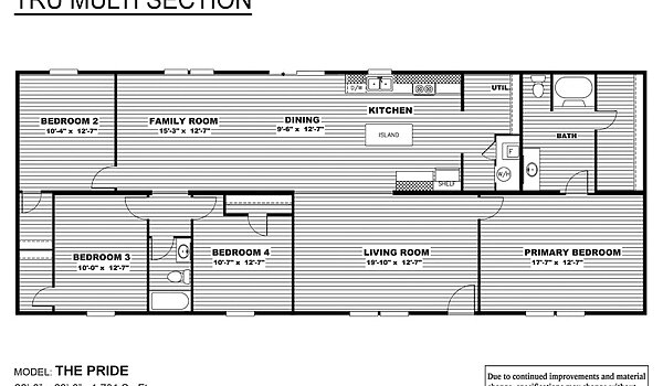 TRU Multi Section / Pride TRU28684RH Layout 6607