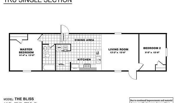 TRU Single Section / Bliss Layout 6614