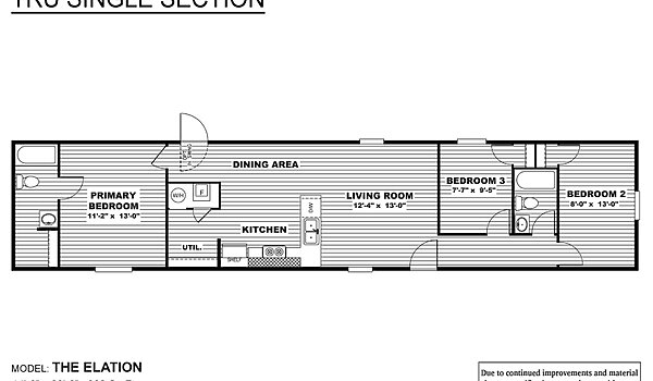 TRU Single Section / Elation TRS14663AH Layout 6627