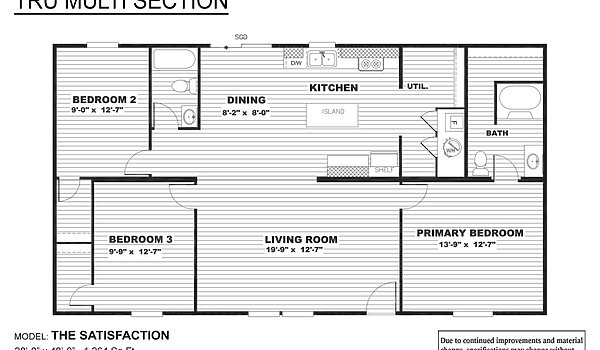 TRU Multi Section / Satisfaction TRU28483RH Layout 6654