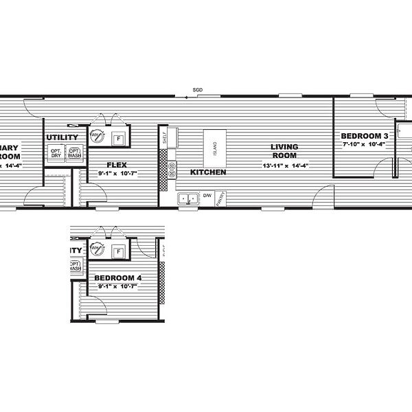 TRU Single Section / The Sensation TRS16763EH Layout 115679