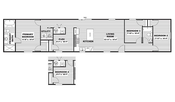 TRU Single Section / The Sensation TRS16763EH Layout 115679