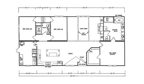 MD 32' Doubles / MD-45-32 Layout 72997