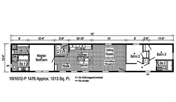 Westlake Single Section / 1W1012-P Layout 54978