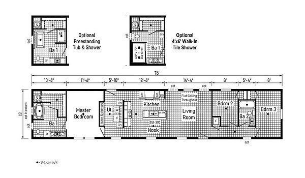 Westlake Single Section / 16763B Layout 55004