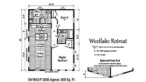 Westlake Retreats / 3W1643-P Layout 86630