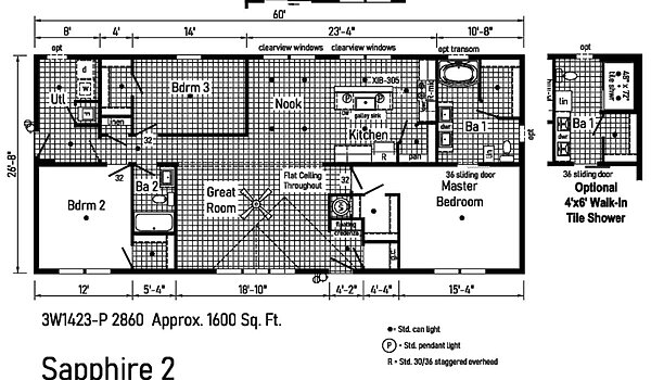 Westlake Sapphire 2 / Sapphire 2 3W1423-P Layout 94087