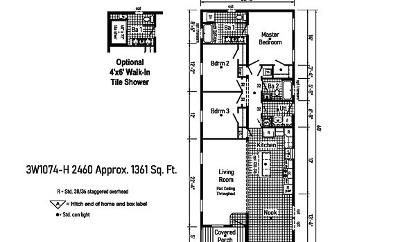 Westlake Ranch Homes / 3W1074-H Layout 94110