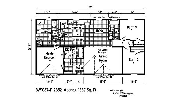 Westlake Ranch Homes / 3W1067-P Layout 94111