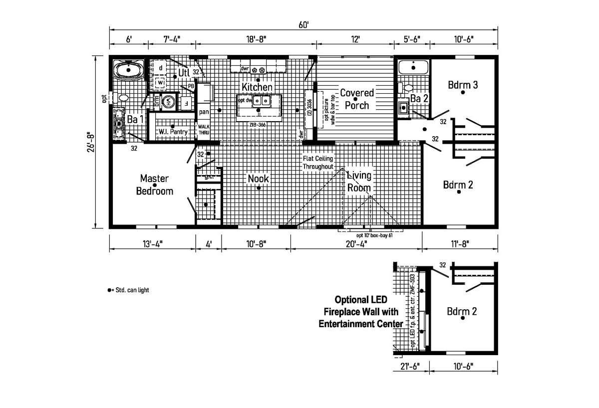 Westlake Ranch Homes 28603D from Affordable Homes of Rice Lake