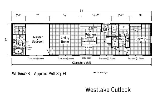Westlake Retreats / WL16642B Layout 117448