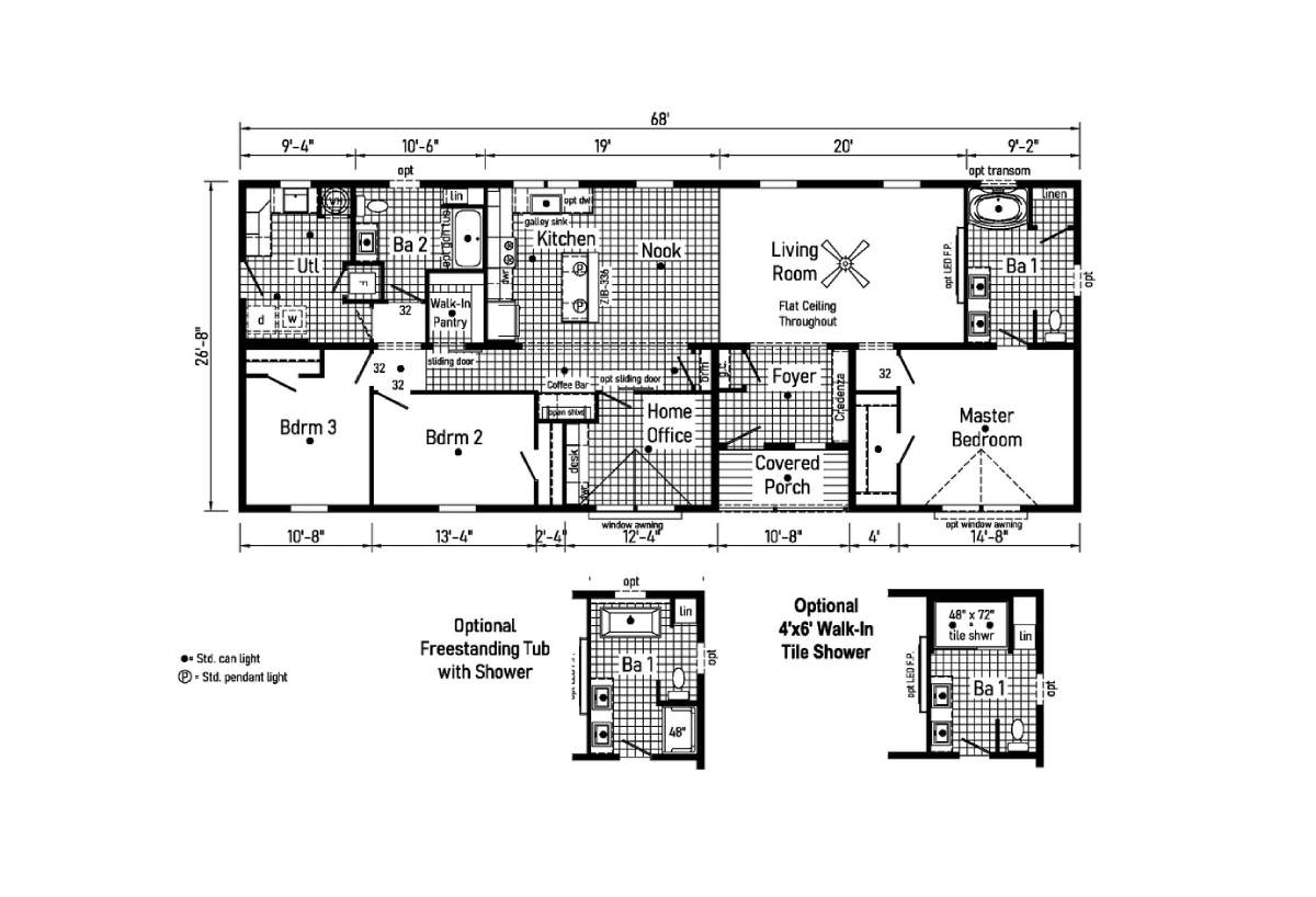 Westlake Ranch Homes 28683A from Affordable Homes of Rice Lake