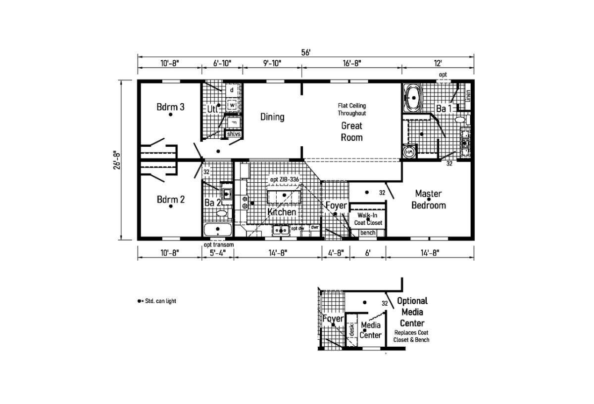 Westlake Ranch Homes 28563G from Affordable Homes of Rice Lake