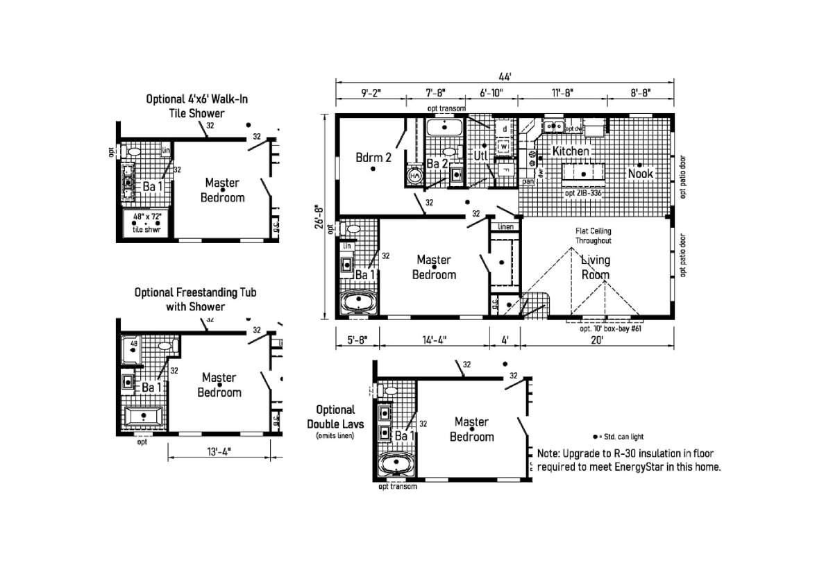 Westlake Ranch Homes 28442A from Affordable Homes of Rice Lake